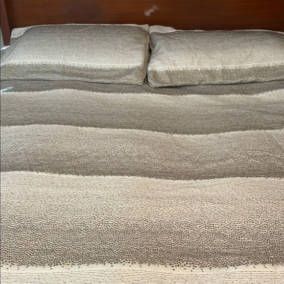 INC king duvet and standard shams